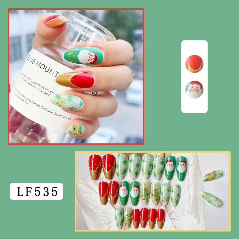 New Nail Beauty SMD Snowflake Christmas Style LF535 Style Jelly Glue Polish Bar