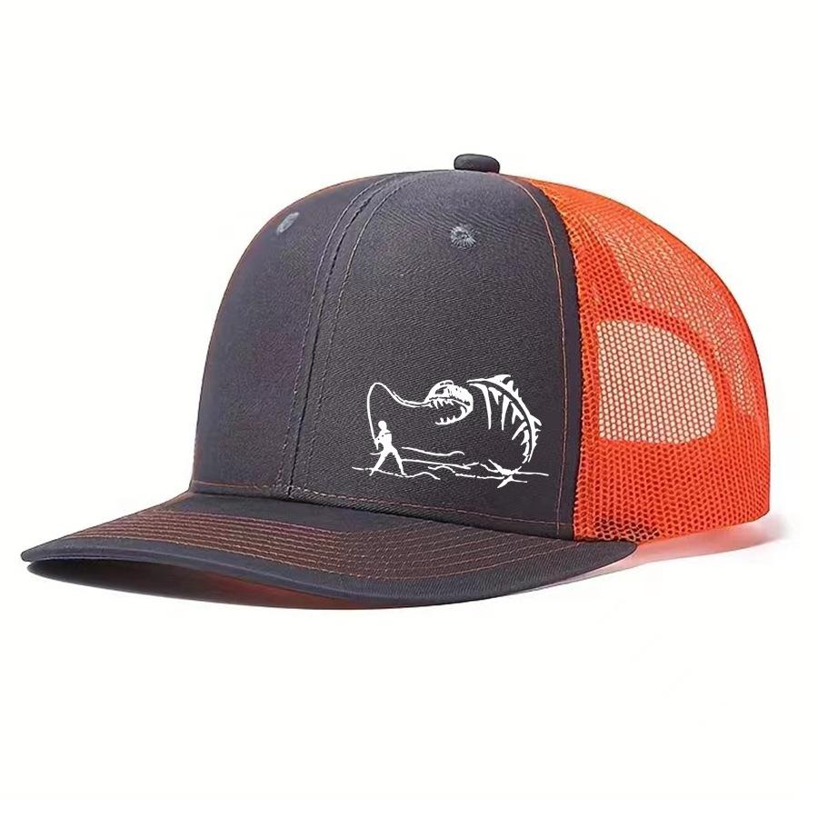 Fishing Gray Orange Net Adjustable
