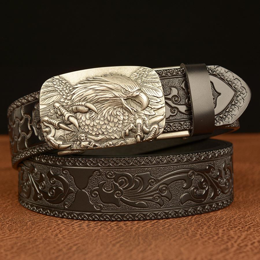 Black Silver Buckle 110cm