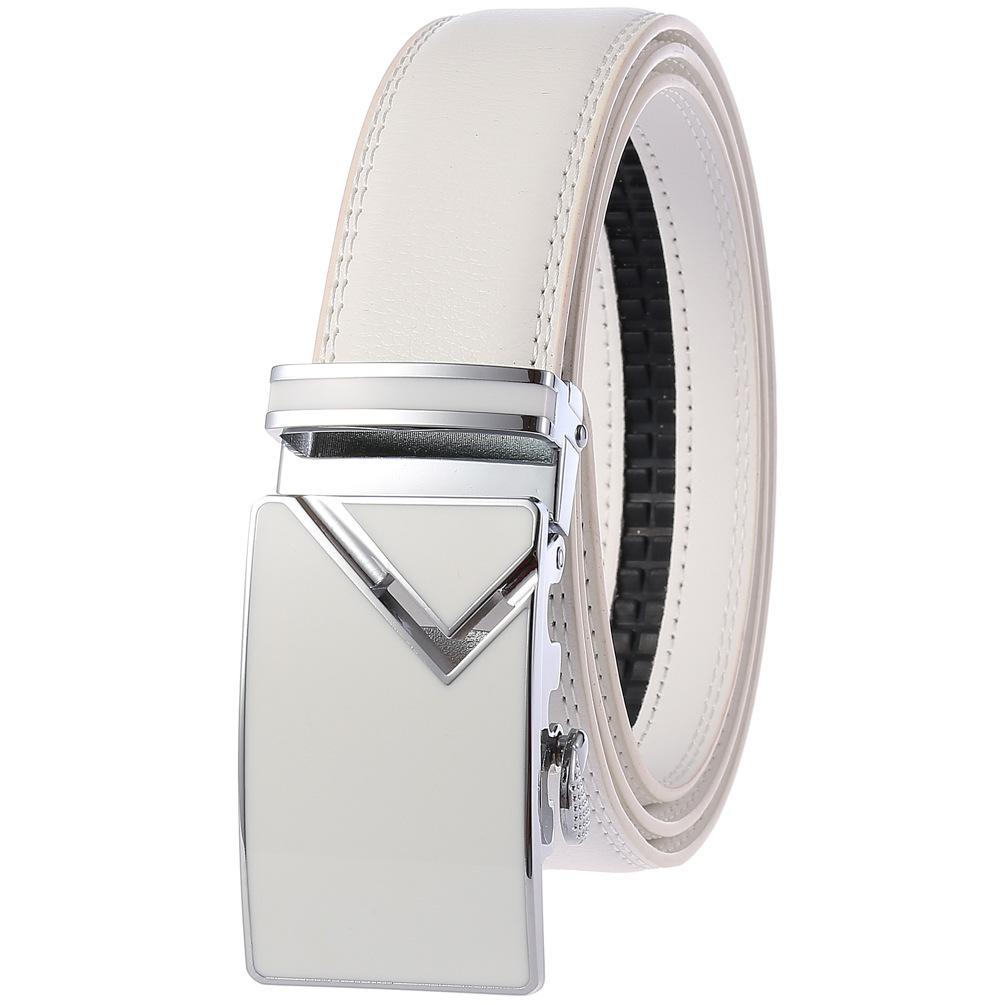 White Buckle White Belt 110 To 130cm