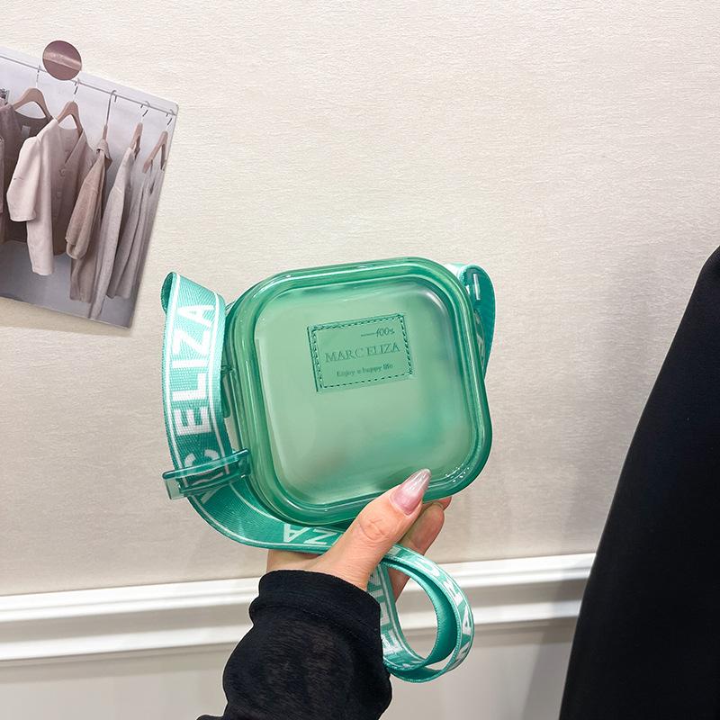 Women's Shoulder Crossbody Bag Fashionable All-matching Transparent Green