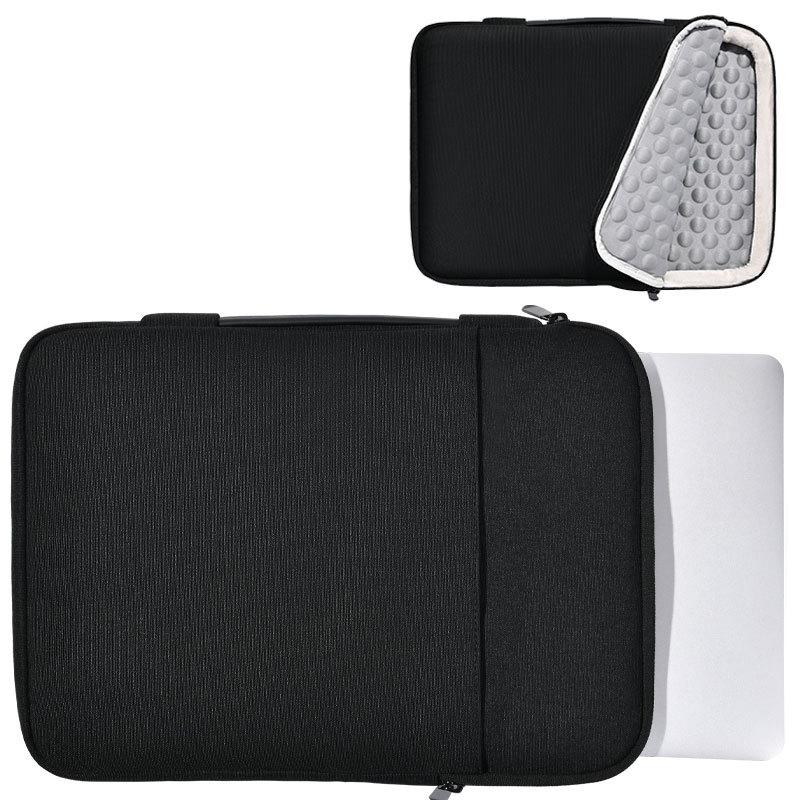 Portable Notebook Computer Bag Liner Fleece-lined Shockproof Simple Hanging Luggage FZB005 Dark Night Black 12 To13.6 Inch