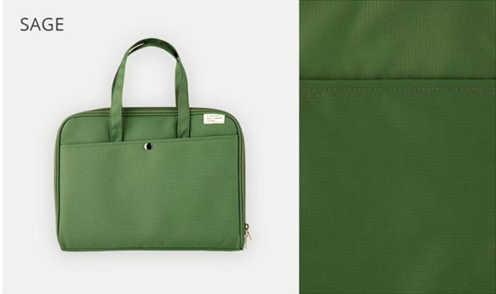 Solid Color Shock-absorbing Laptop Bag Green 11to11,8