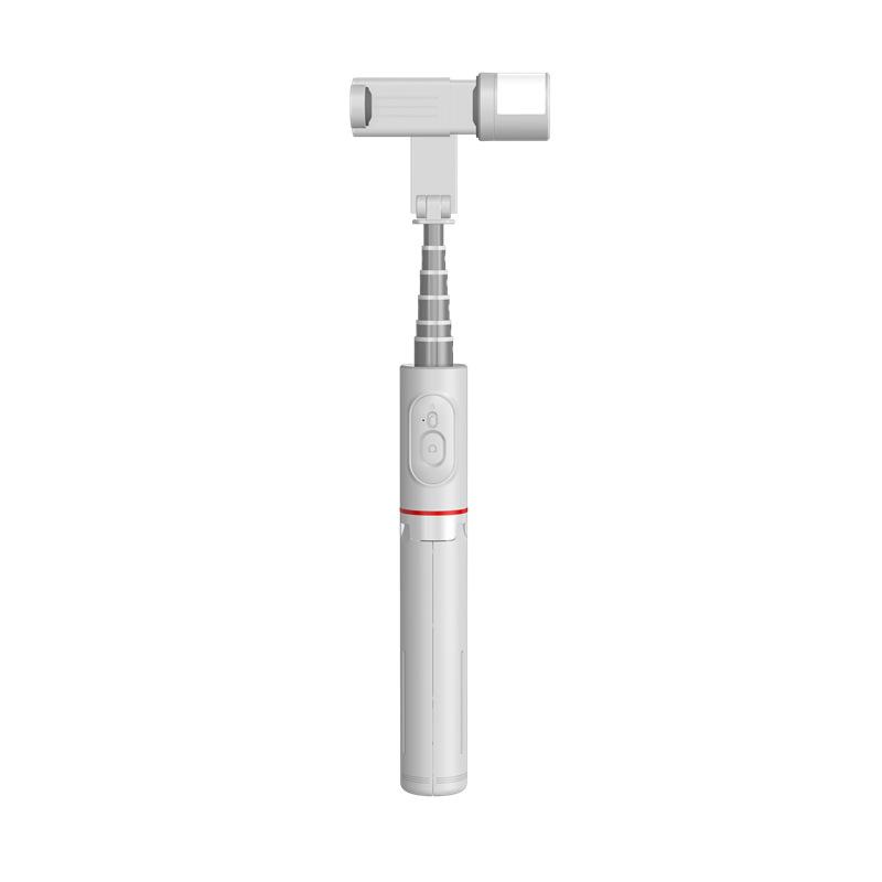 White Aluminum Alloy Q12S Fill Light Selfie Stick