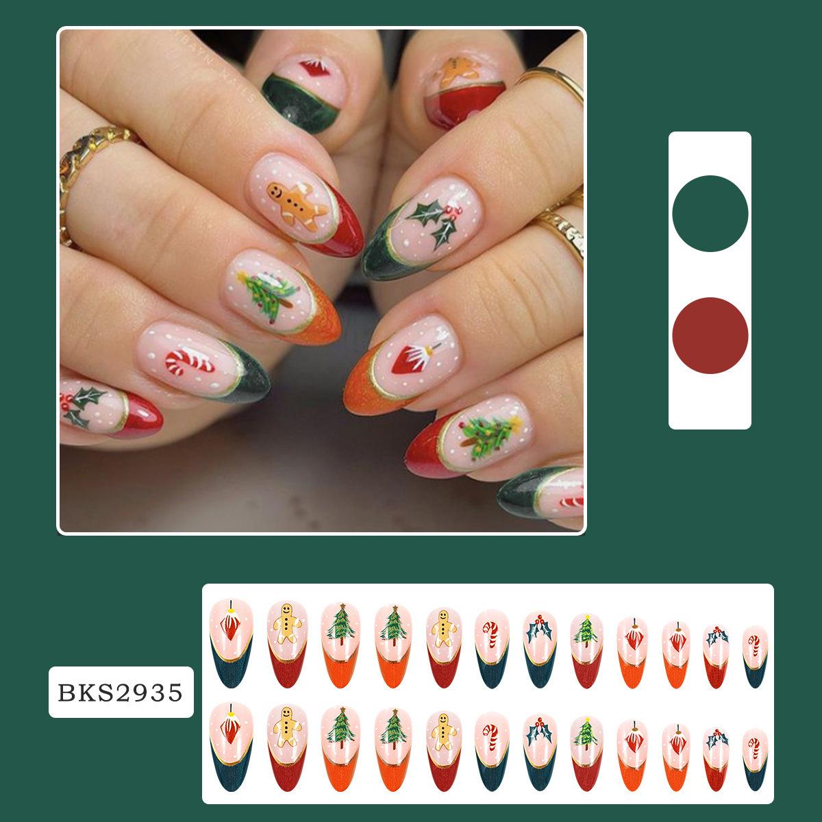 New Nail Beauty SMD Snowflake Christmas Style BKS2935 Style Jelly Glue Polish Bar
