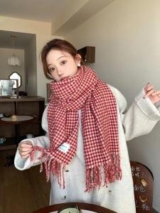 Red And White Plaid 71x180cm