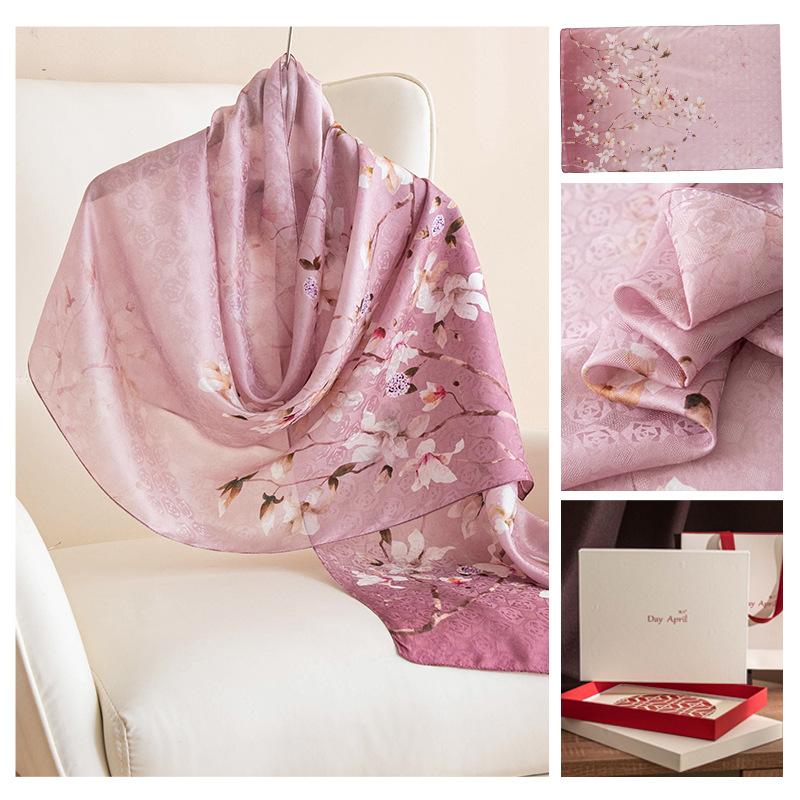 Plum Powder Flower Branches 55x170cm