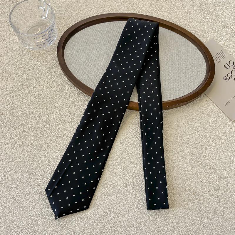 White Polka Dots Black
