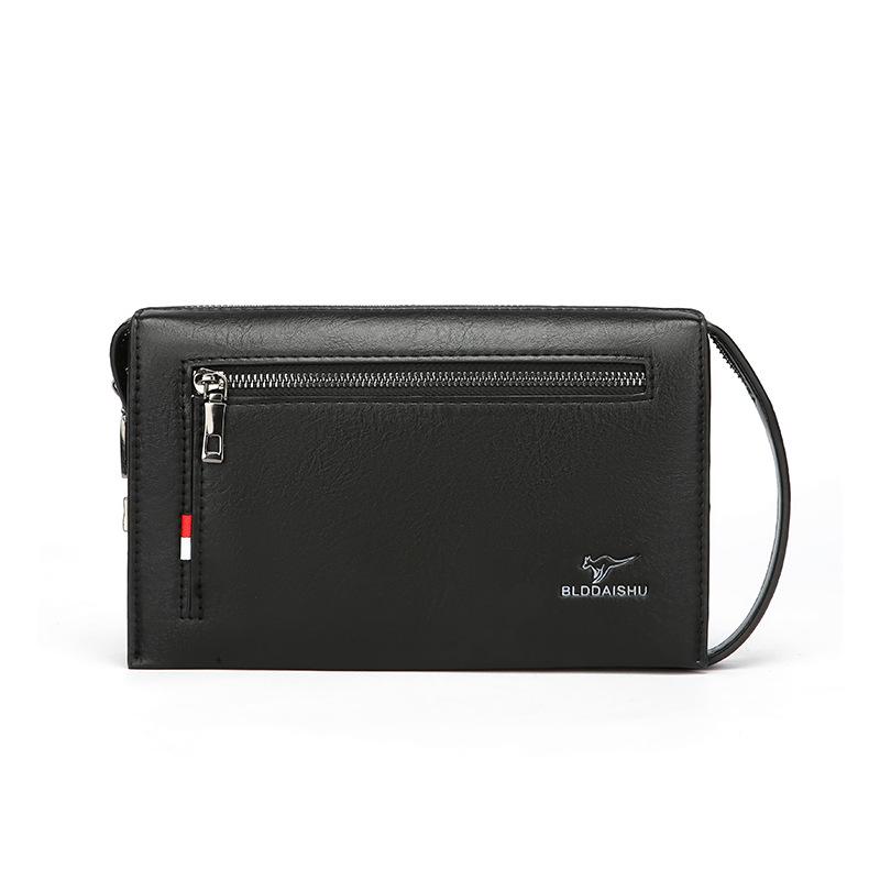Men's New Clutch Large Capacity Briefcase Black