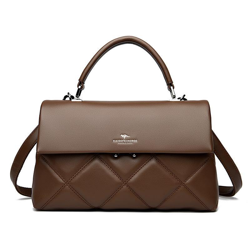 Ladies' Handheld Cross Shoulder Bag Coffee