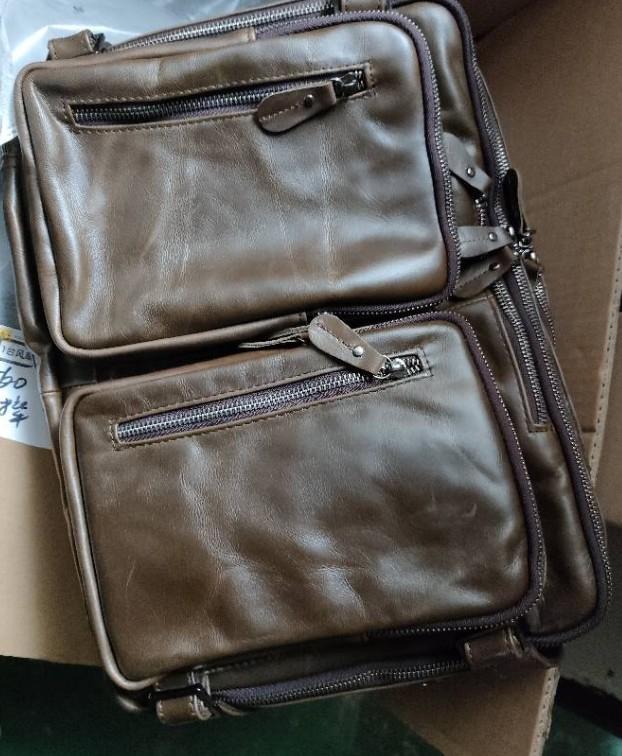 Gray Oily Leather 32 Inches