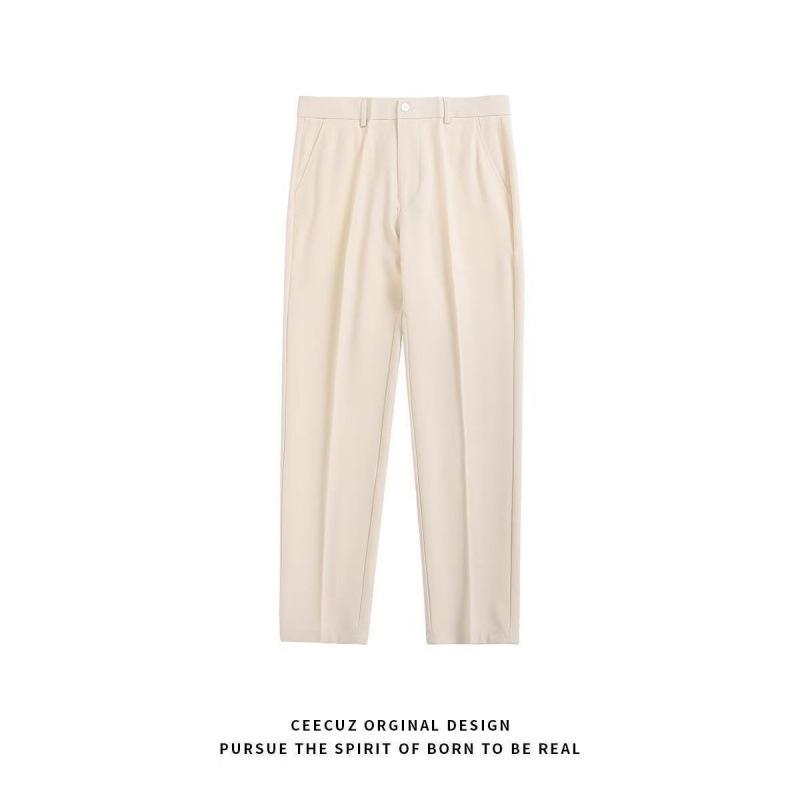 Trendy Ins Draping Design Wide-leg Pants Trousers Khaki 2XL