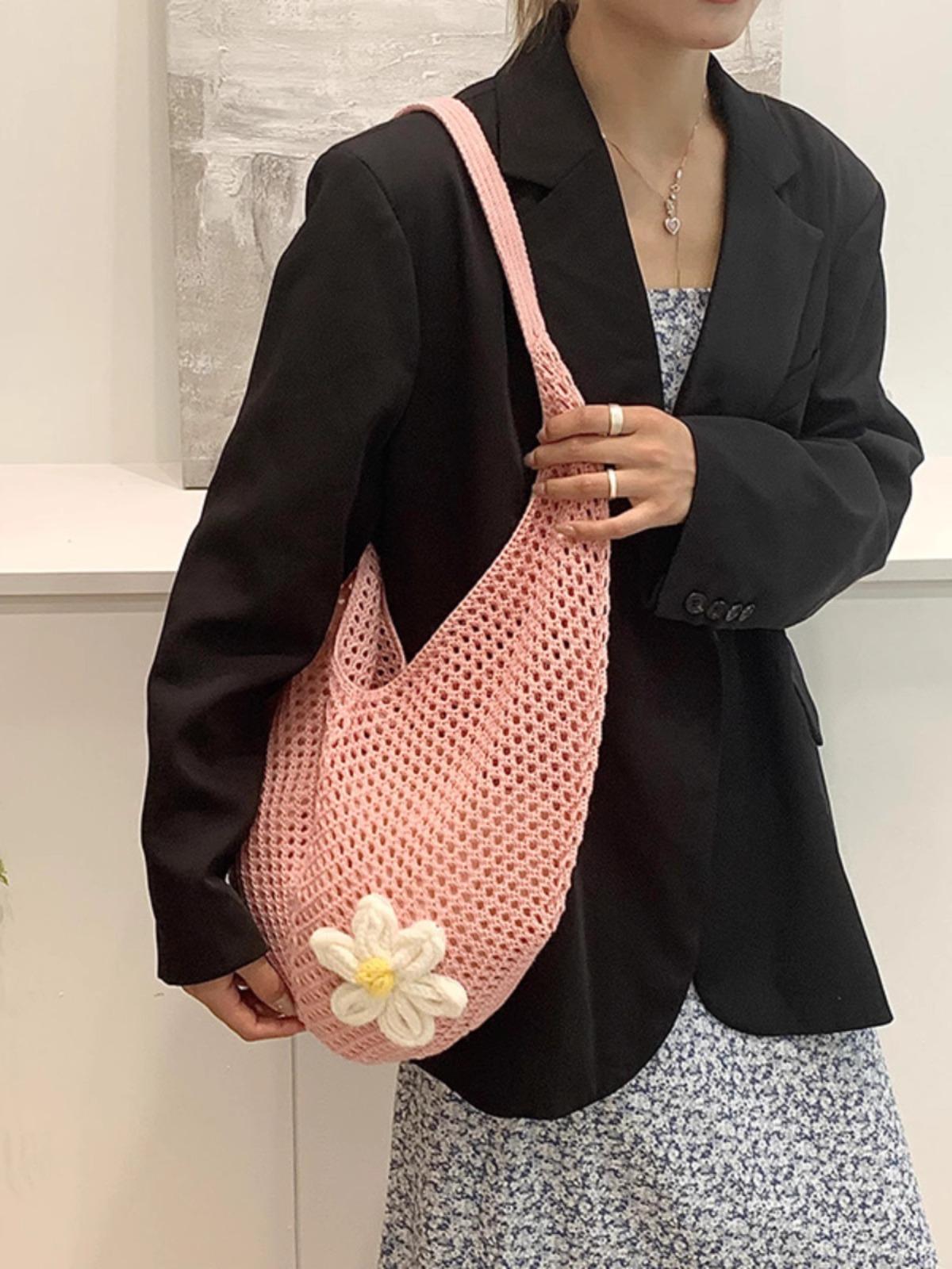 Big Flower Bag Pink 37X30X2CM