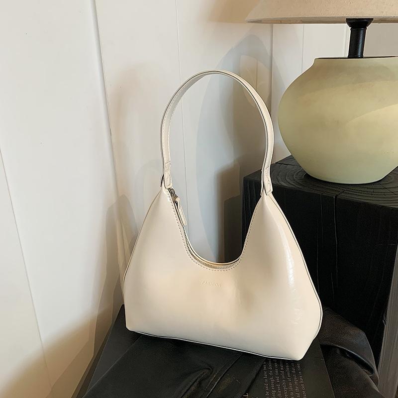 Retro Dumpling Style Versatile Commuter Bag White
