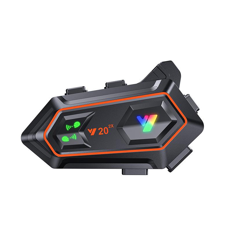 Motorcycle Rider Helmet Bluetooth Headset Black