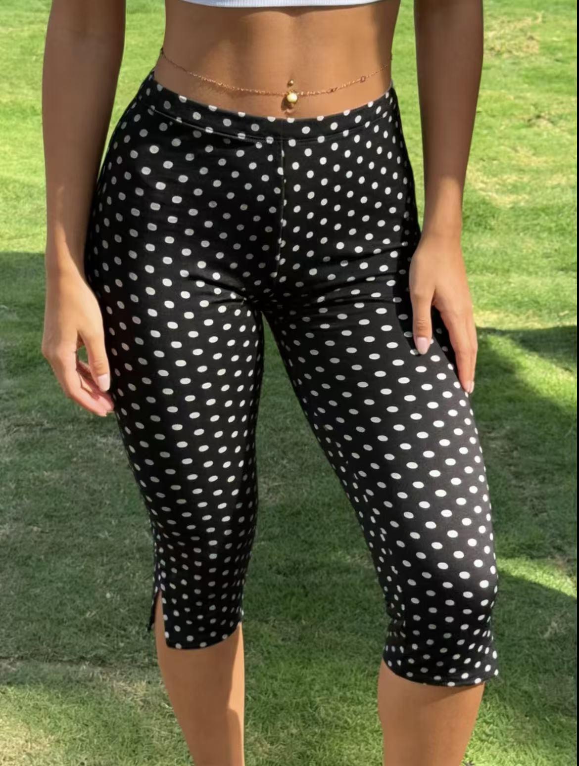 Black Polka Dot · L