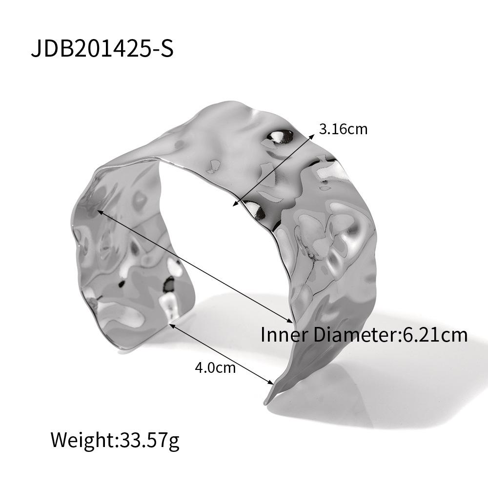 Stainless Steel Gold-plated Open Casual Bracelet JDB201425S