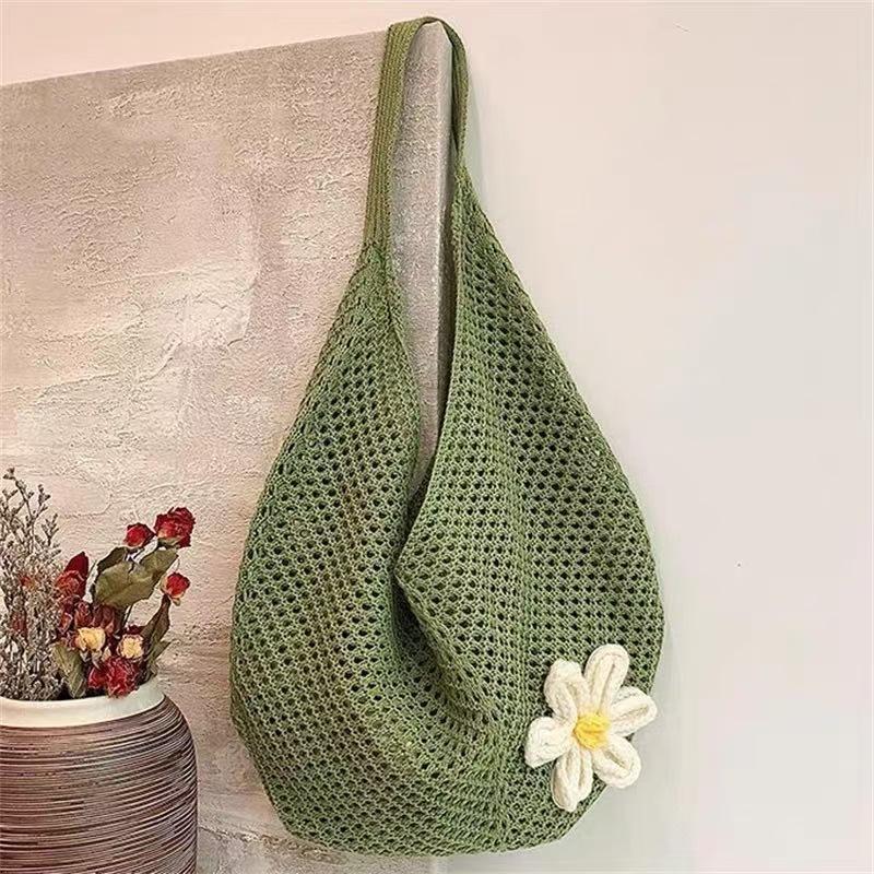Big Flower Bag Green 37X30X2CM