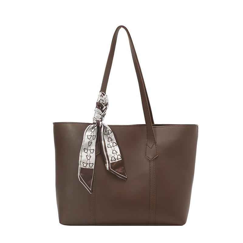 Brown With Silk Scarf