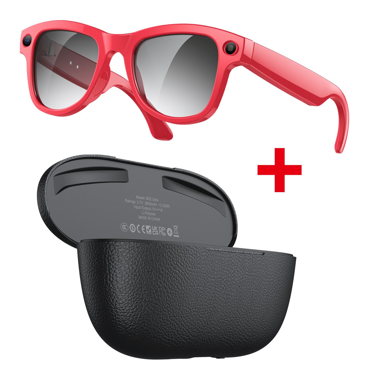 Red frame black case