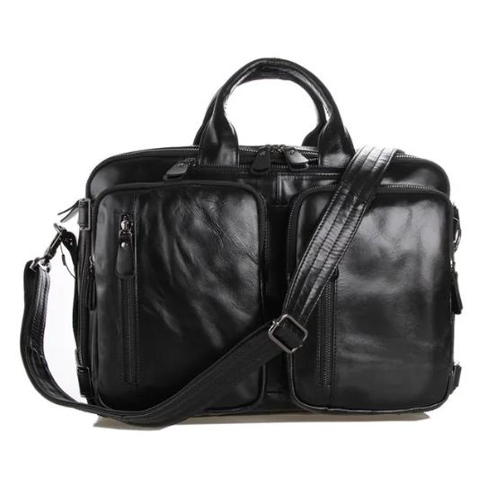 Black Oily Leather 32 Inches
