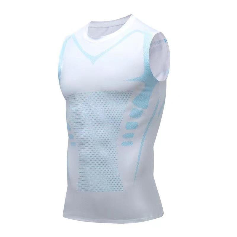 Sports Tank Top Tight-fitting For Fitness 806 White 2XL