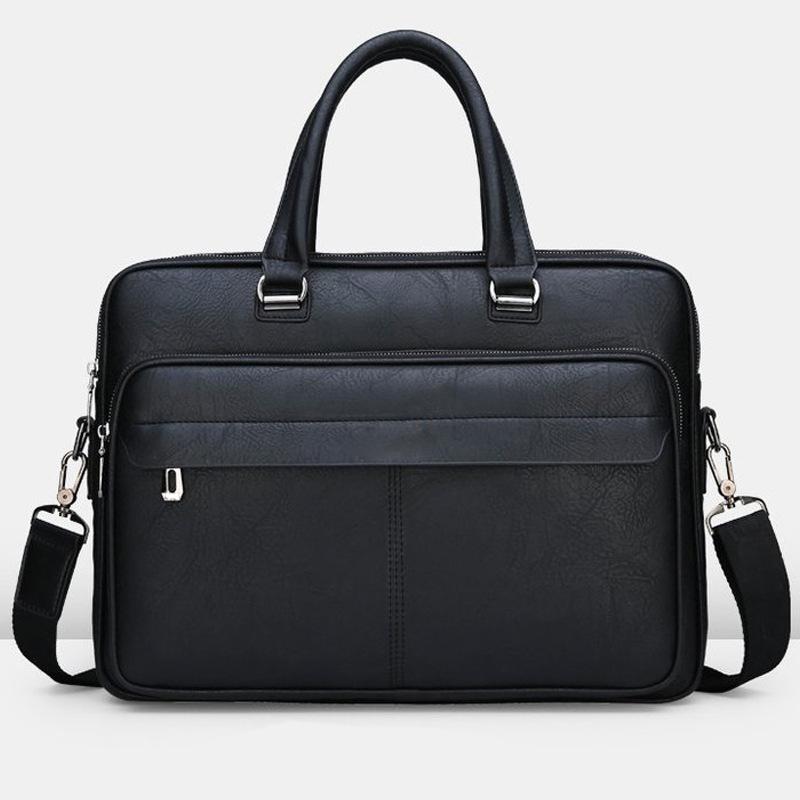 Men's Handbag Simple Business Briefcase Black