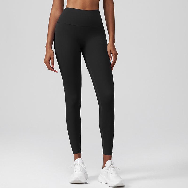 Yoga Pants Peach Butt Shaping Tummy-control Fitness Pants For Women Advanced Black L