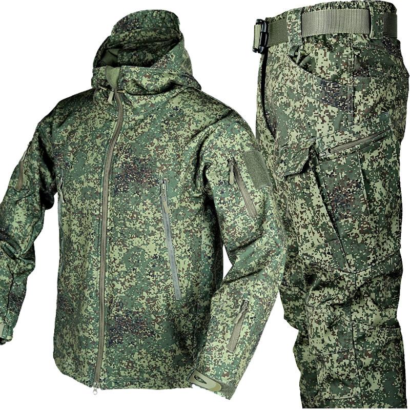 Outdoor Leather Thermal Suit Special Soldier Camouflage Russian camouflage 2XL