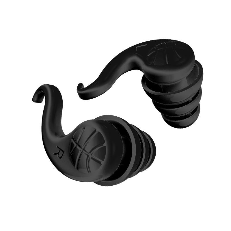 Ultra-quiet Noise Reduction For Sleep Student Anti-noise Sound Canceling Gadget Color Box Packaging Horn Earplugs Black