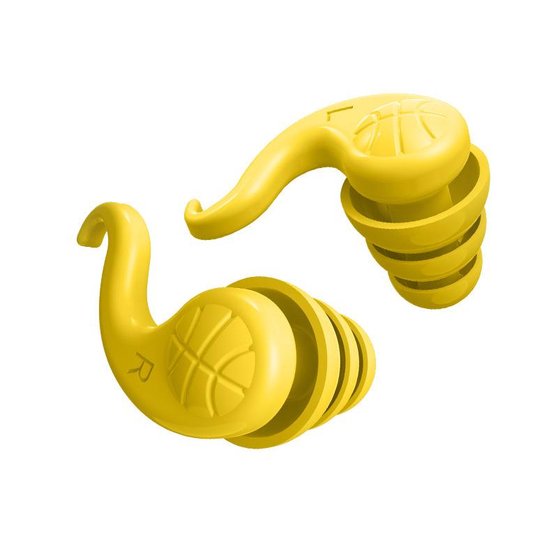 Ultra-quiet Noise Reduction For Sleep Student Anti-noise Sound Canceling Gadget Color Box Packaging Horn Earplugs Yellow