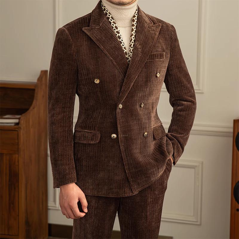 Suit 2XL Pants 33 Brown