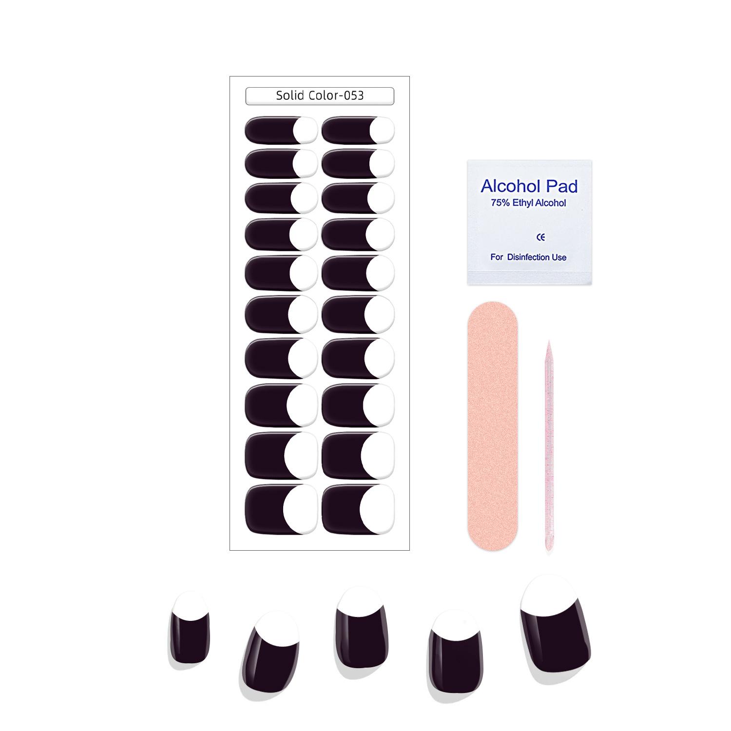Nail Sticker Box Solid Color 053