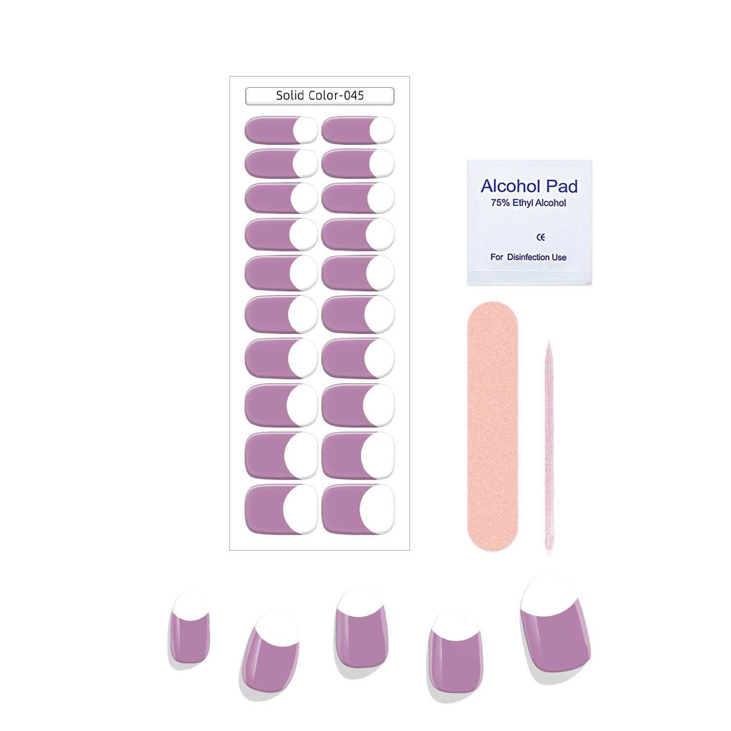 Nail Sticker Box Solid Color 045