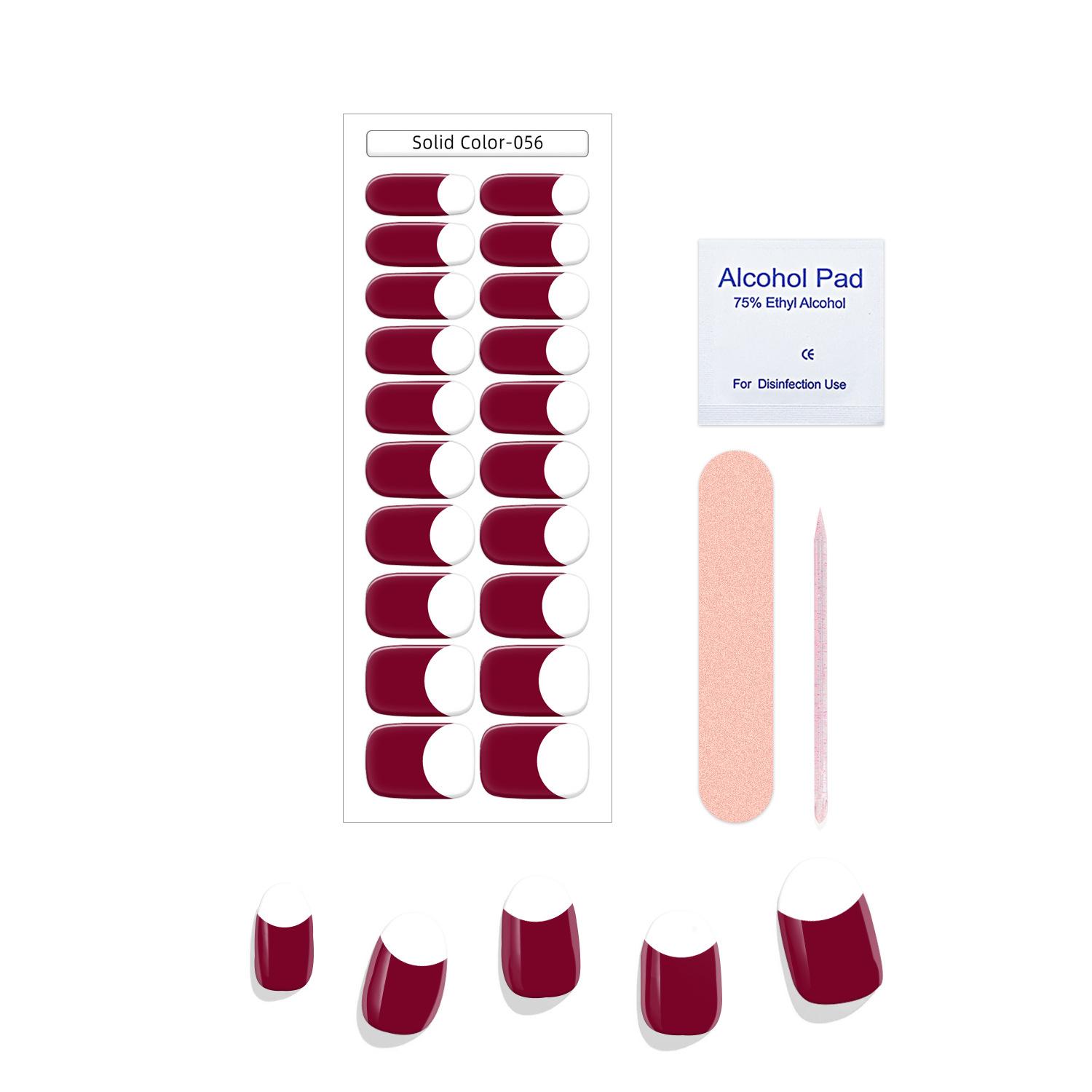 Nail Sticker Box Solid Color 056