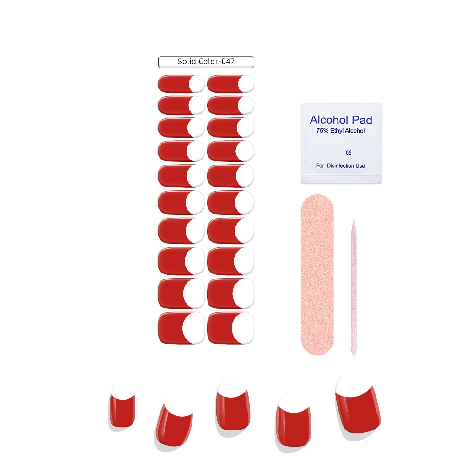 Nail Sticker Box Solid Color 047