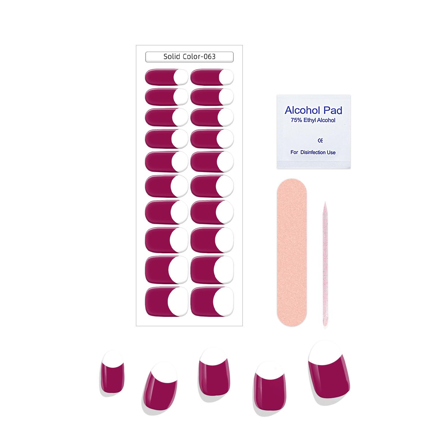 Nail Sticker Box Solid Color 063