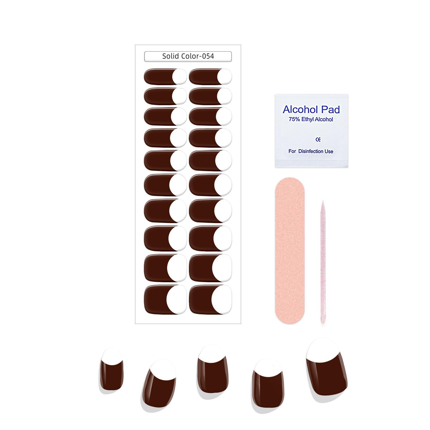 Nail Sticker Box Solid Color 054