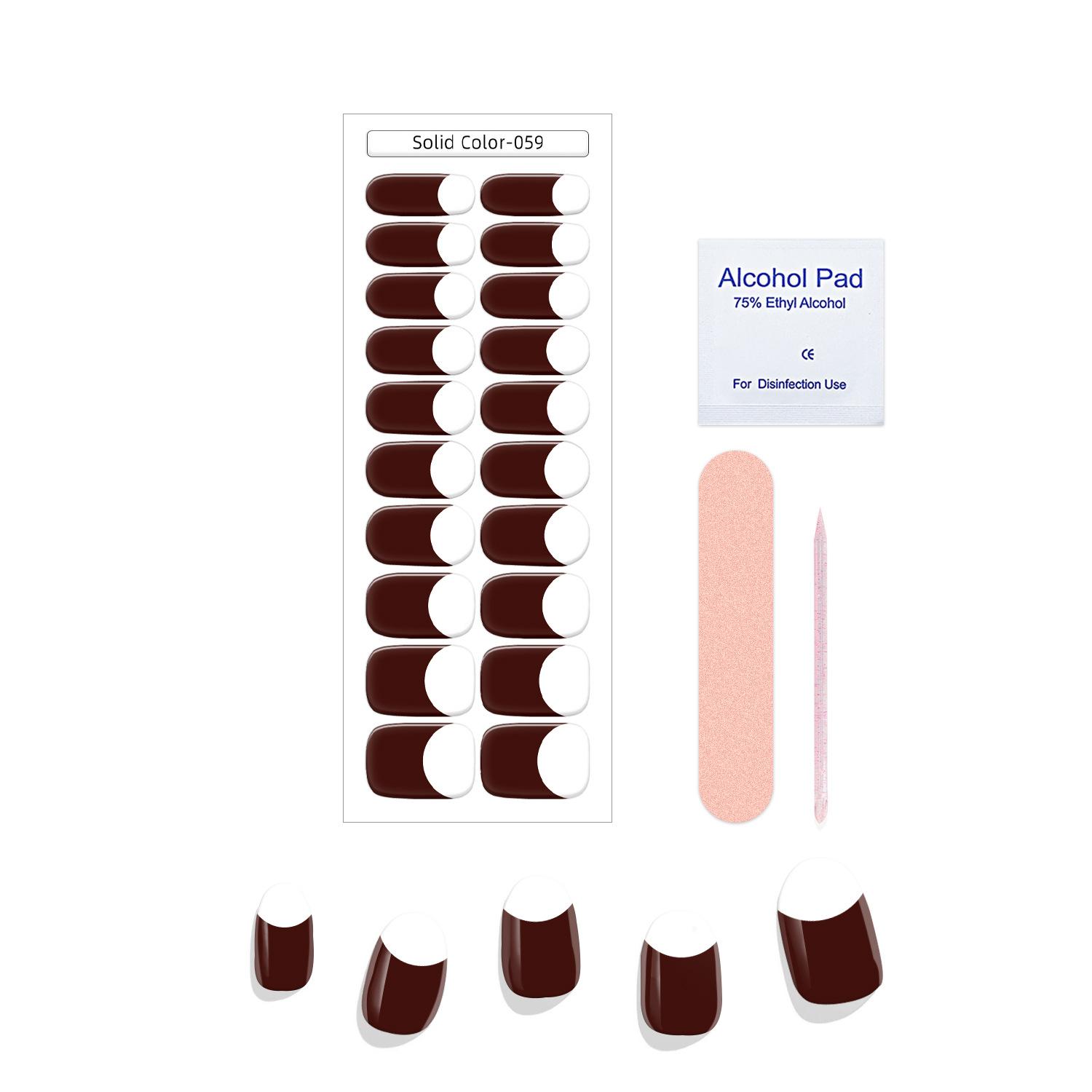 Nail Sticker Box Solid Color 059