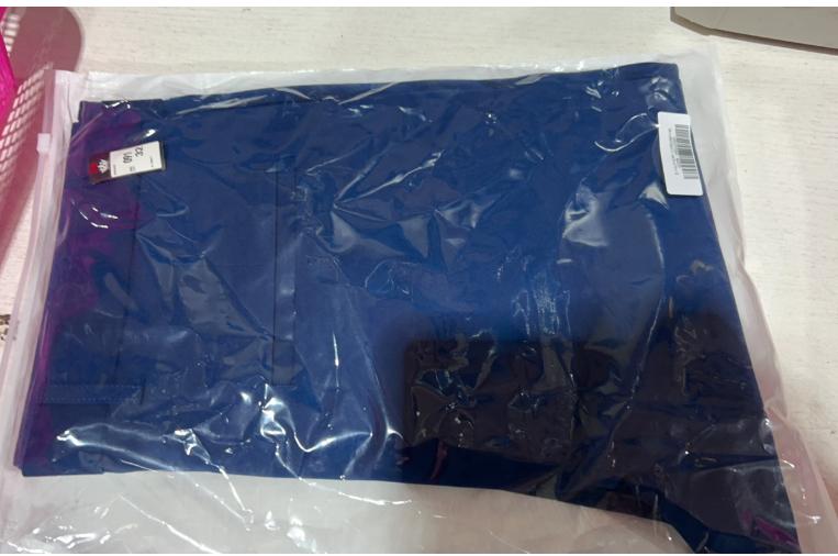 Summer Thin Ice Silk Middle-aged Men's Pants Sapphire Blue Thin 29