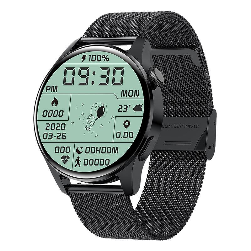 Black Milanese steel strap W3 Magnetic charging