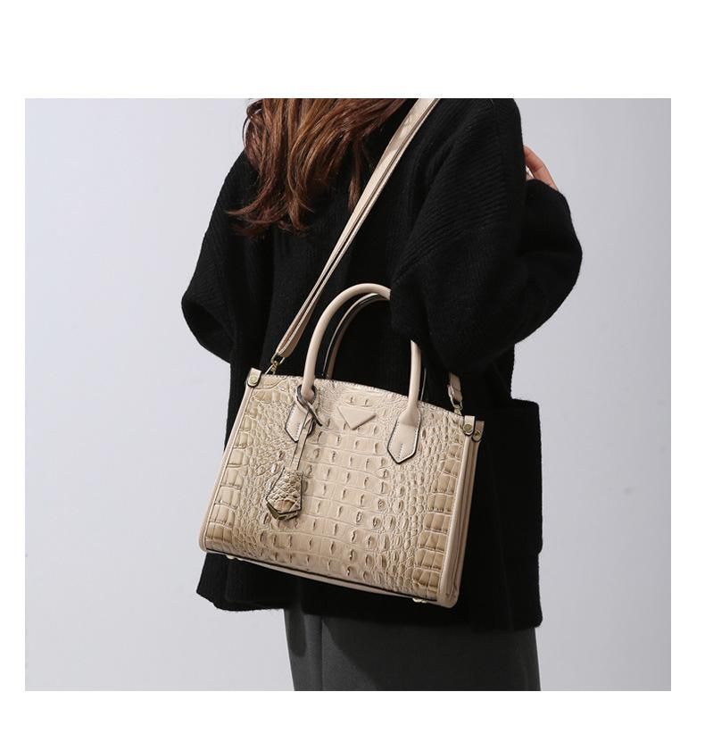 Vintage Crossbody Statement Handbag Set For Women Khaki Single Bag