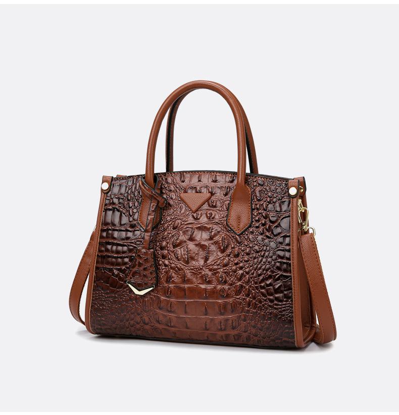 Vintage Crossbody Statement Handbag Set For Women Light Brown Single Bag
