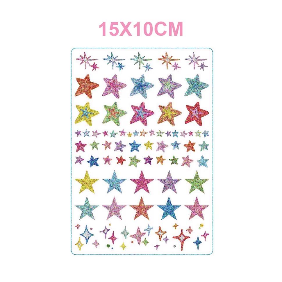 Style B Glitter Stars 15X10CM