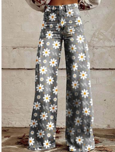 European And American Womens Flared Pure Cotton Jeans 12 Models 2XL