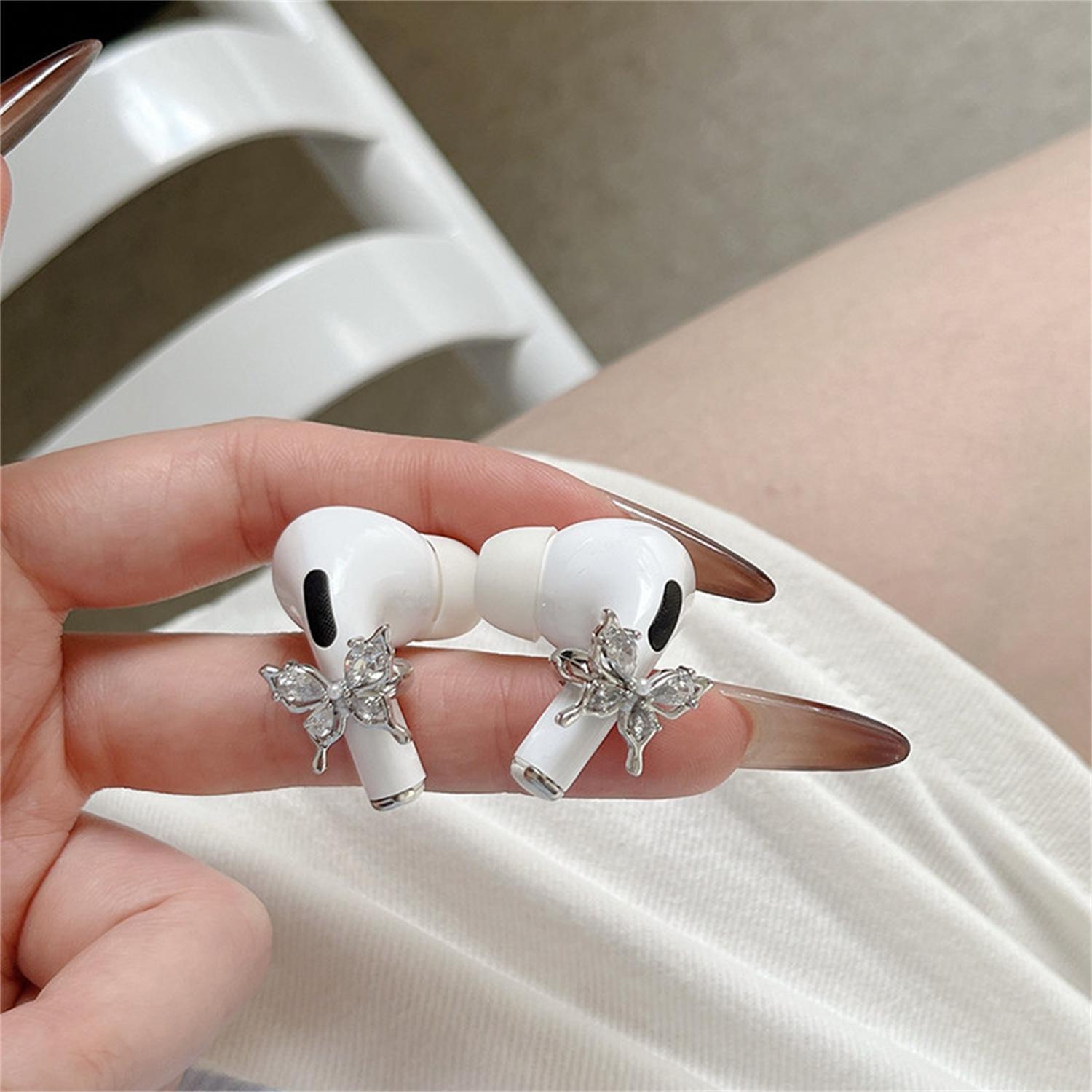 Flash drilled butterfly AirPods2 A pair of clothes