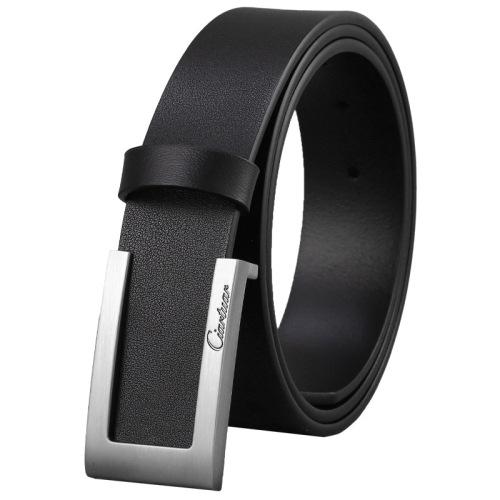 Gun Buckle Black Belt 110cm