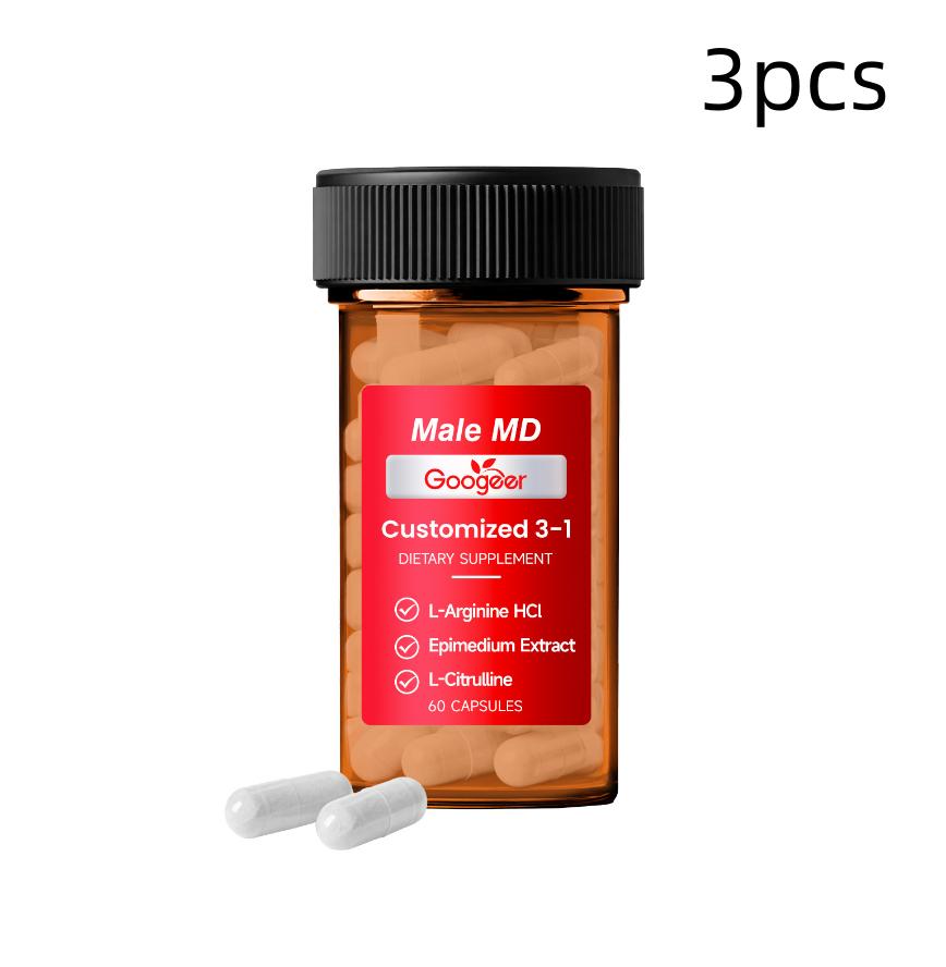 Mens Vitality Enhancement Capsules Daily Energy Boost 60 CAPSULES 3PCS