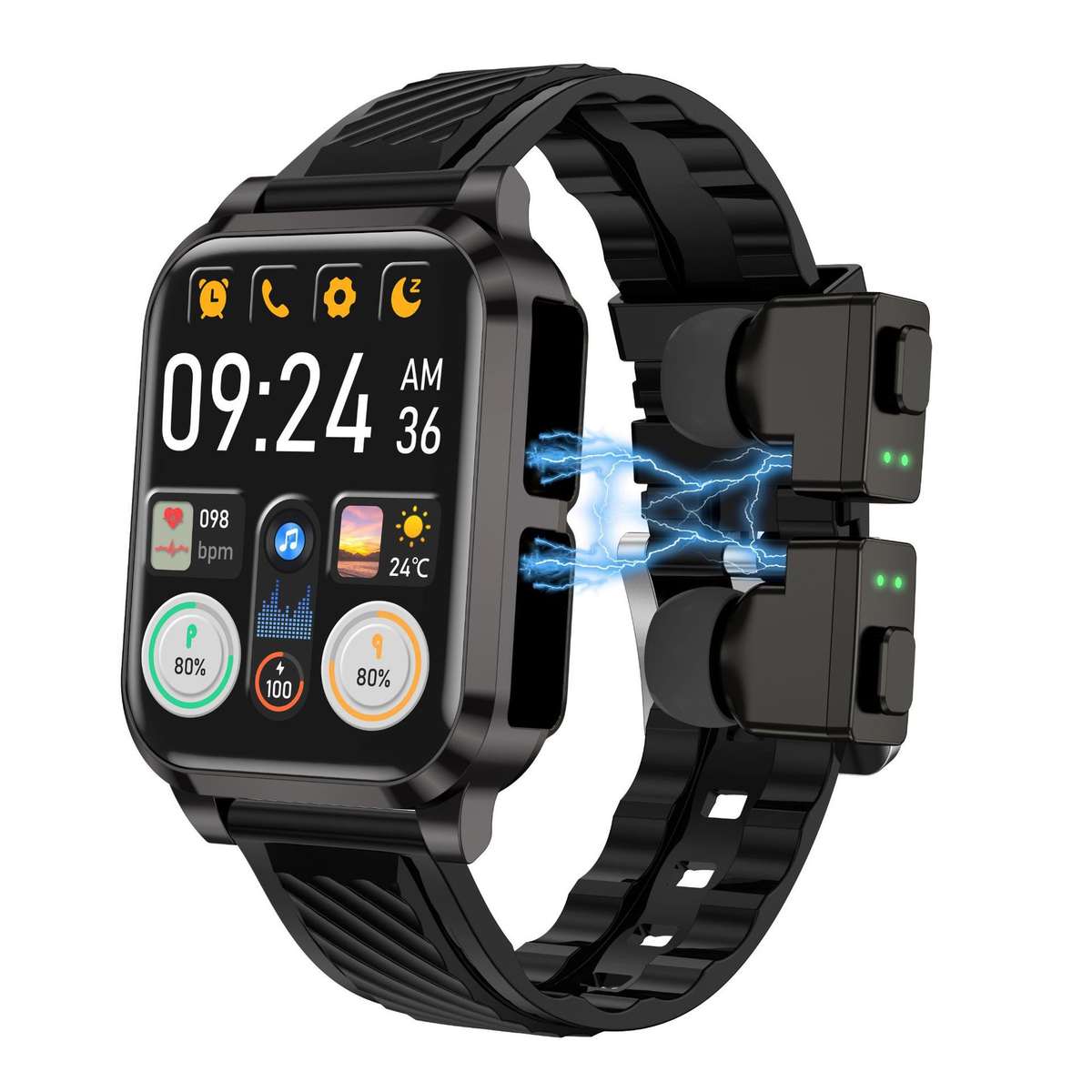 Smart Bluetooth Earbuds Multi-functional High-tech Smartwatch For Calls And Music