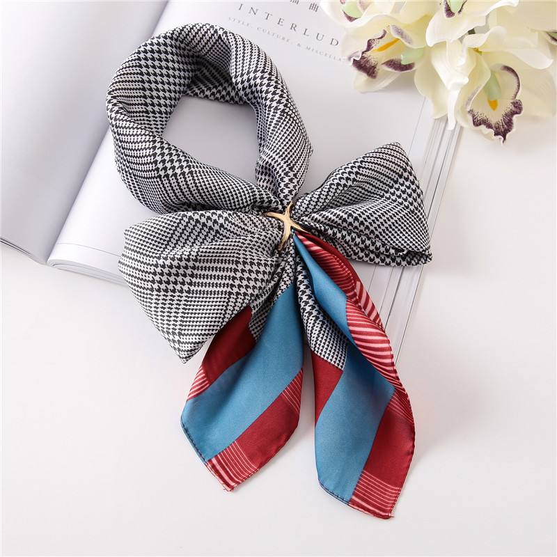 Spring And Summer New Korean Decorative Scarf, Summer Art Sunscreen Silk Scarf, Summer Japanese And Korean Fashion Printing Scarf